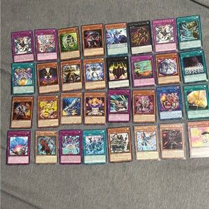 Yugioh 32 Card Silver & Gold Trading Card Game Set Bundle Lot